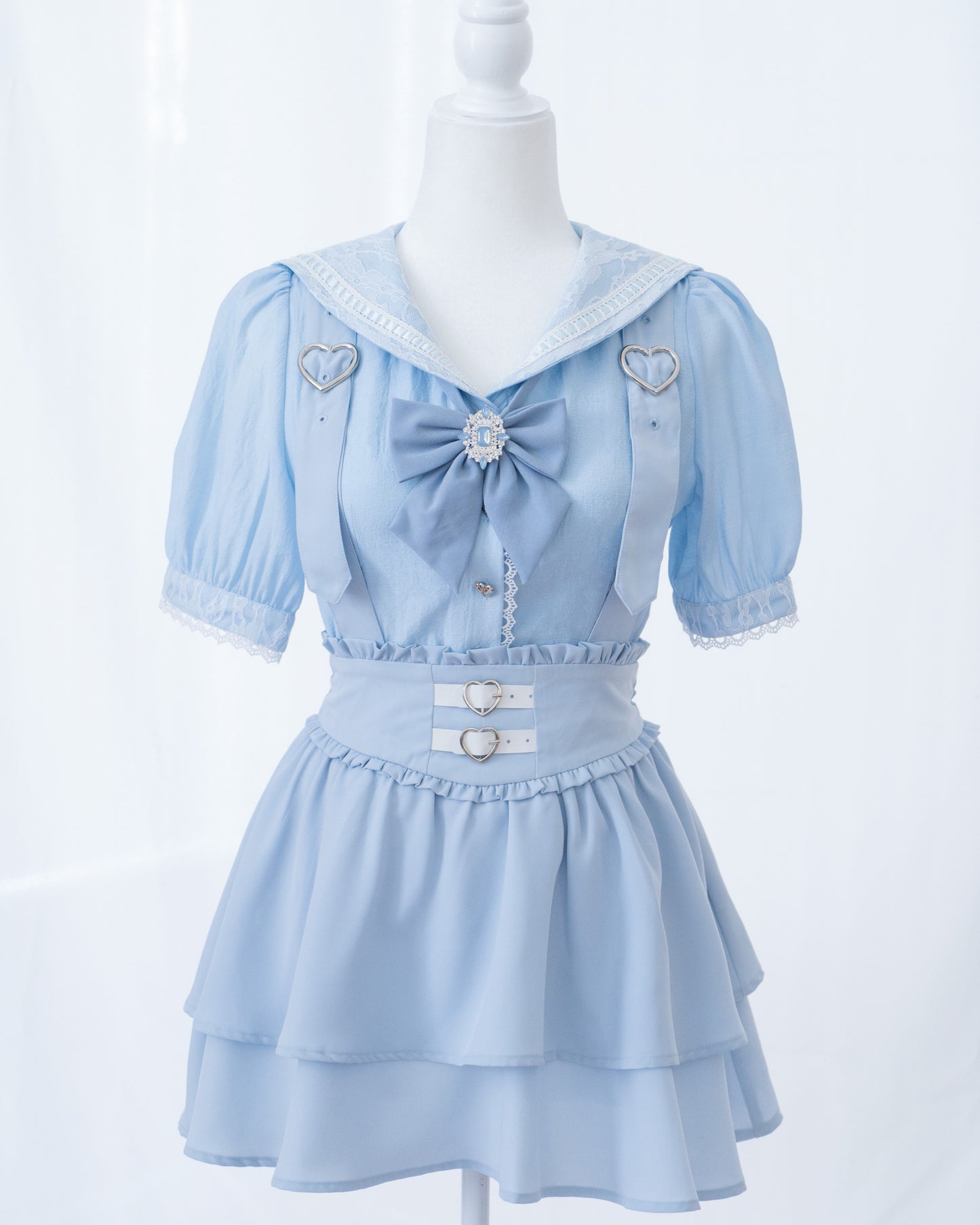 【MiZUiRO】"Ramune" blouse in 2 colors by HoneyPepperIX