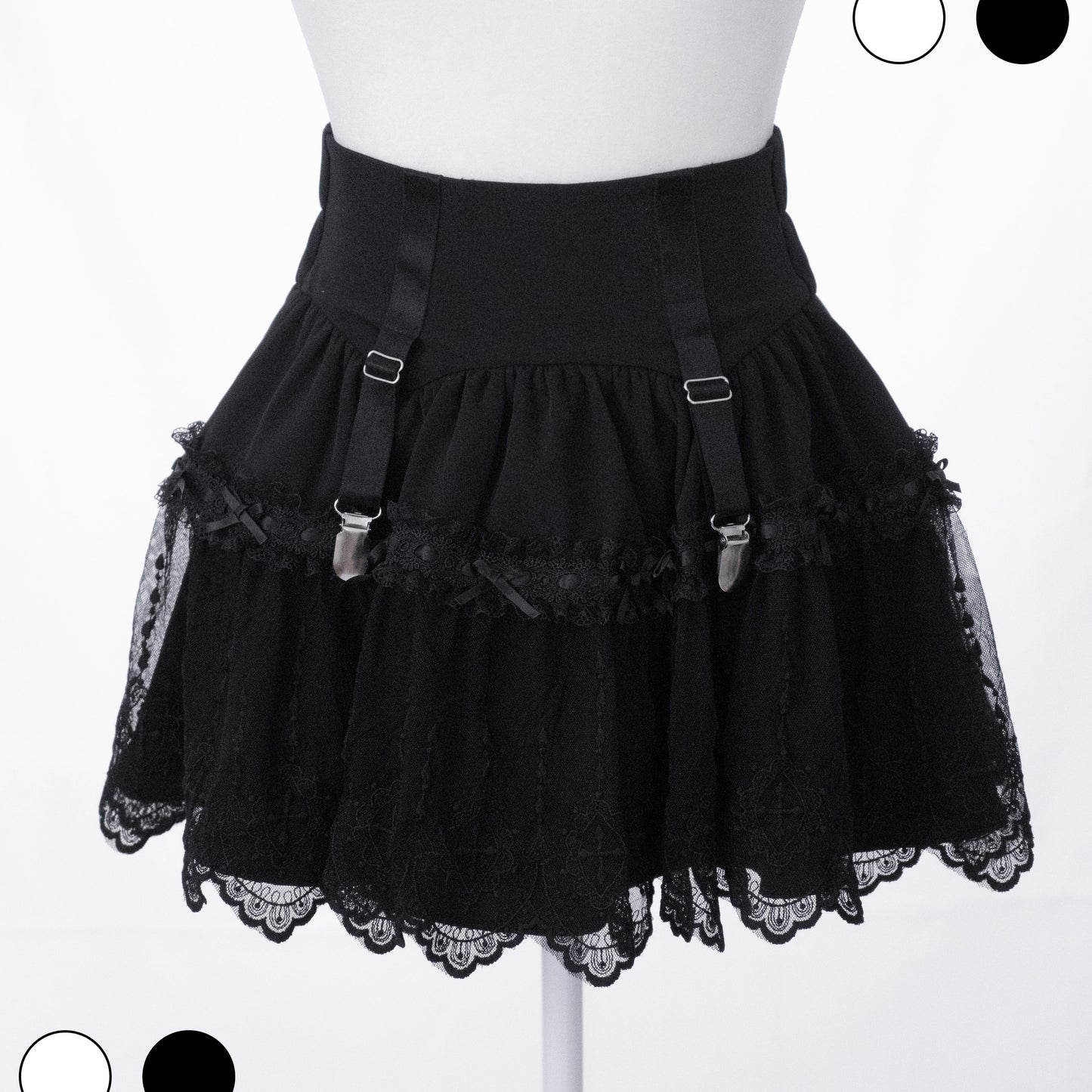 【Faded Lullaby】"Wisp" 2-way wear skirt in 2 colors【preorder】