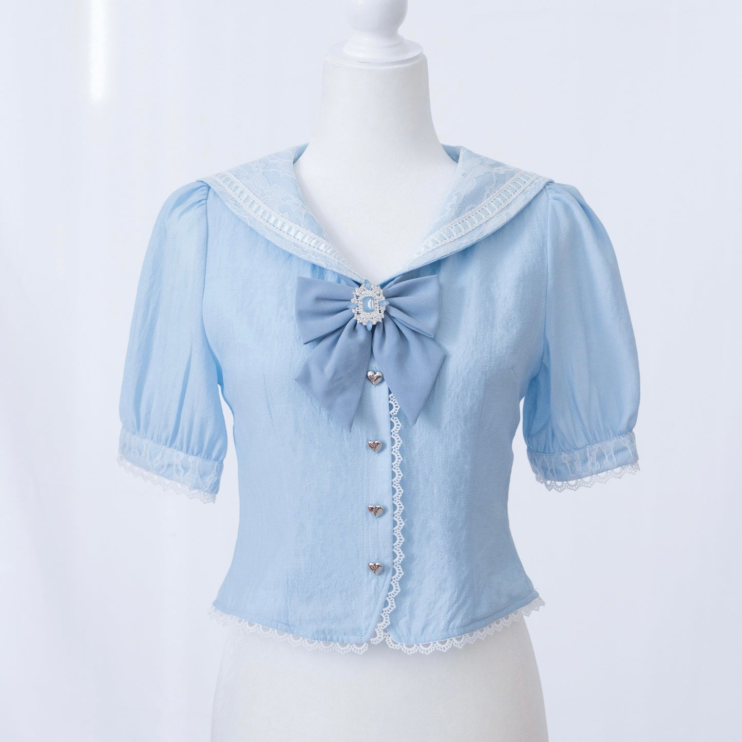 【MiZUiRO】"Ramune" blouse in 2 colors by HoneyPepperIX