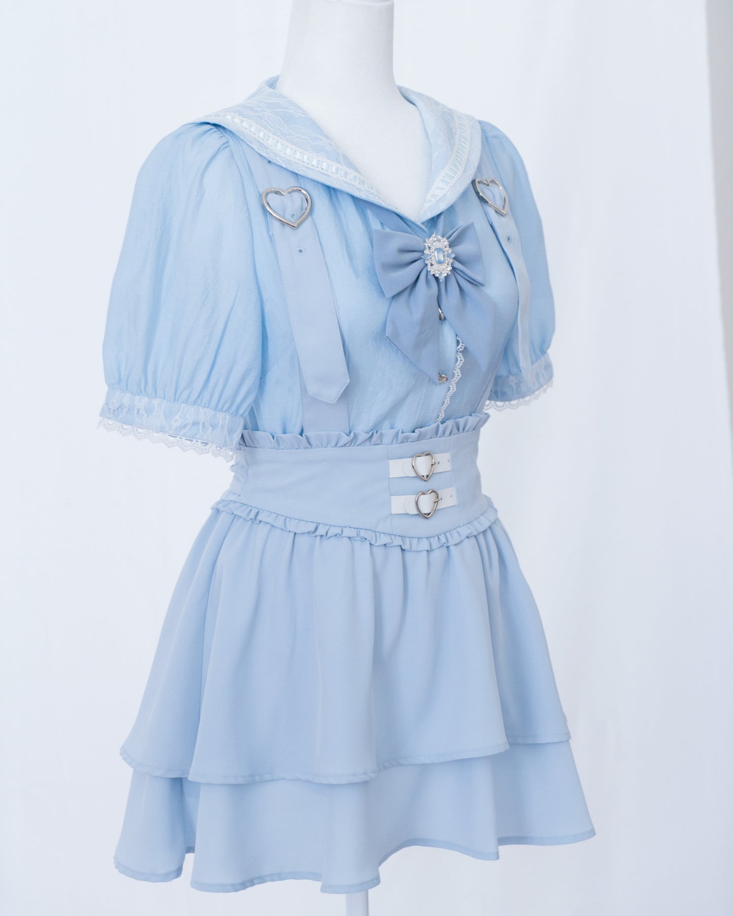 【MiZUiRO】"Ramune" blouse in 2 colors by HoneyPepperIX
