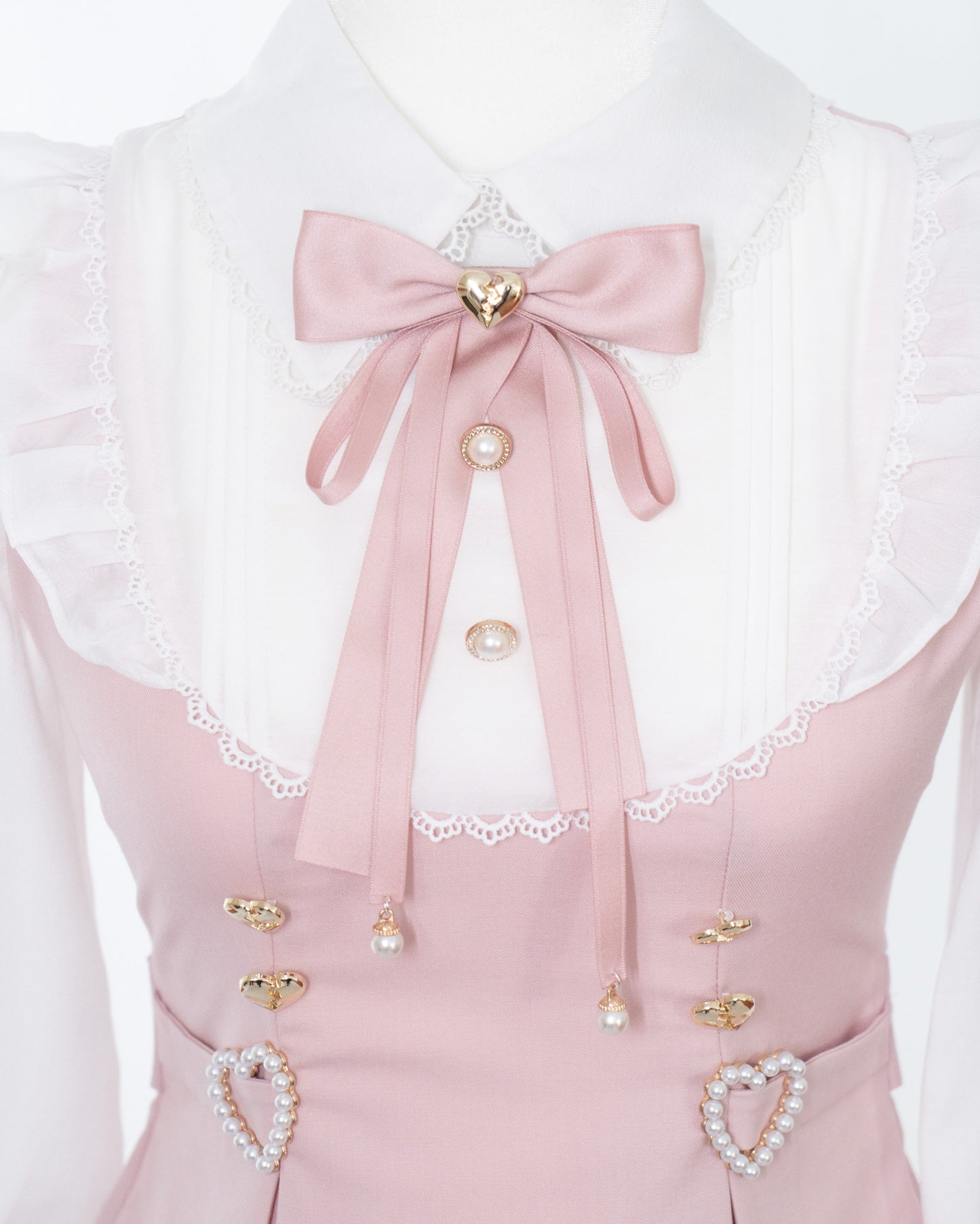 【Amu】“Kizu” metal broken heart bow in 2 colors HANDMADE by HoneyPepperIX