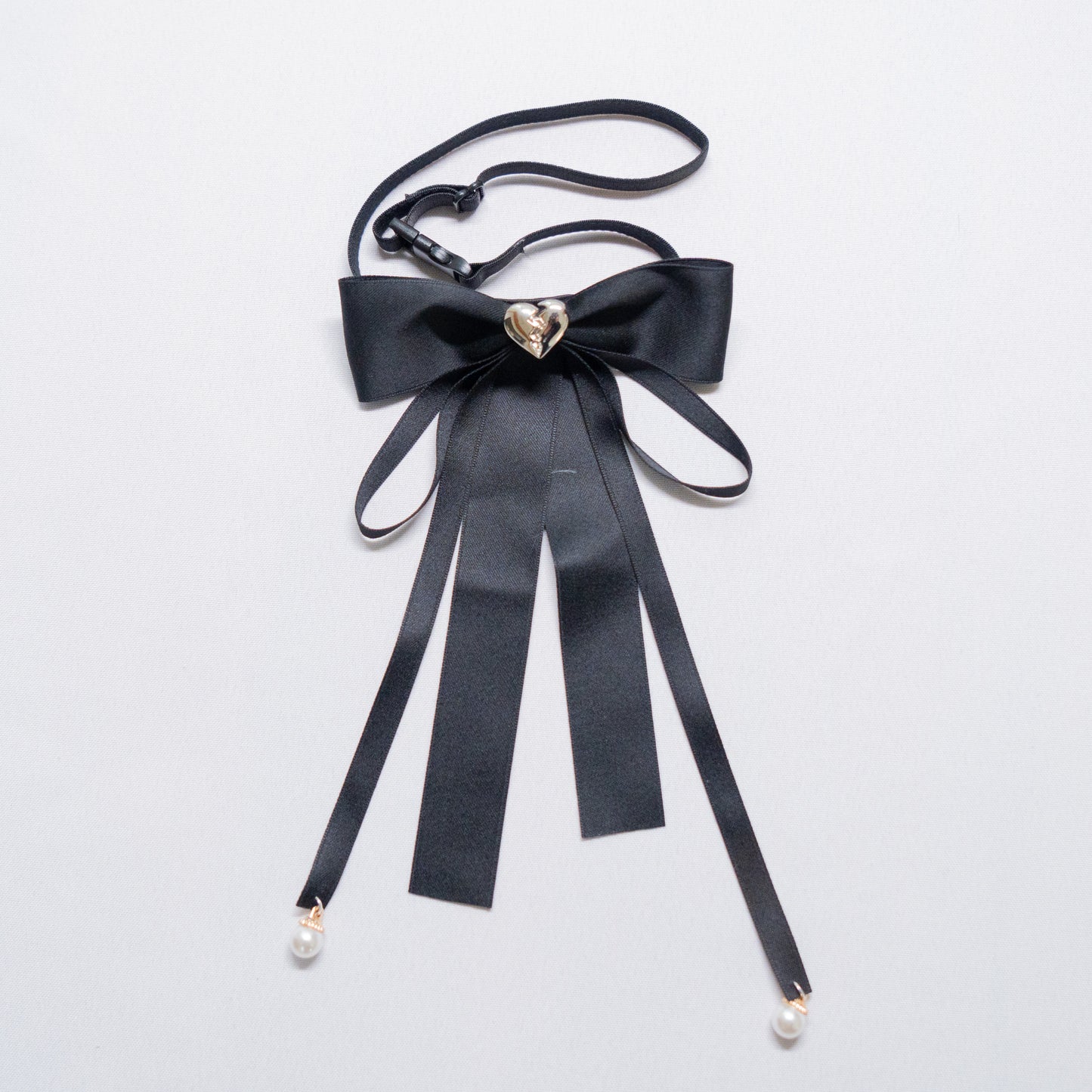 【Amu】“Kizu” metal broken heart bow in 2 colors HANDMADE by HoneyPepperIX