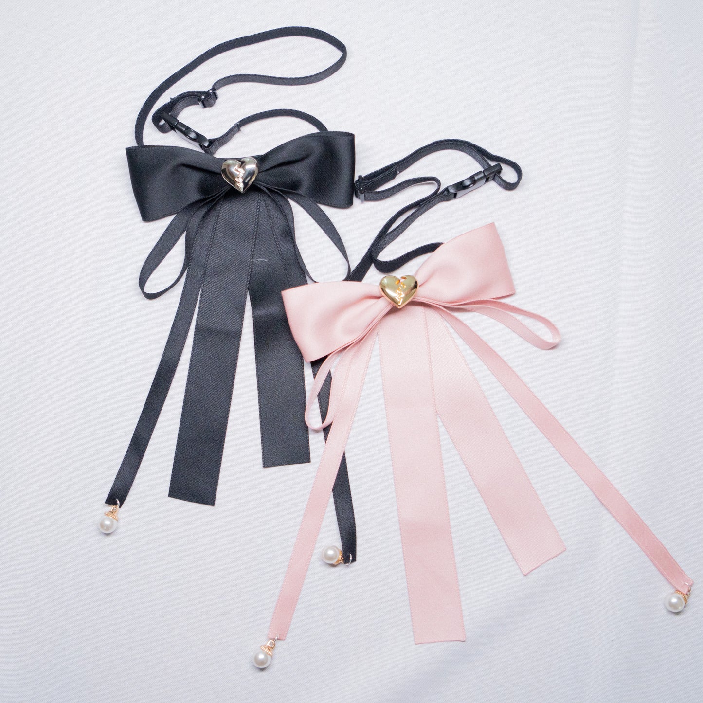 【Amu】“Kizu” metal broken heart bow in 2 colors HANDMADE by HoneyPepperIX