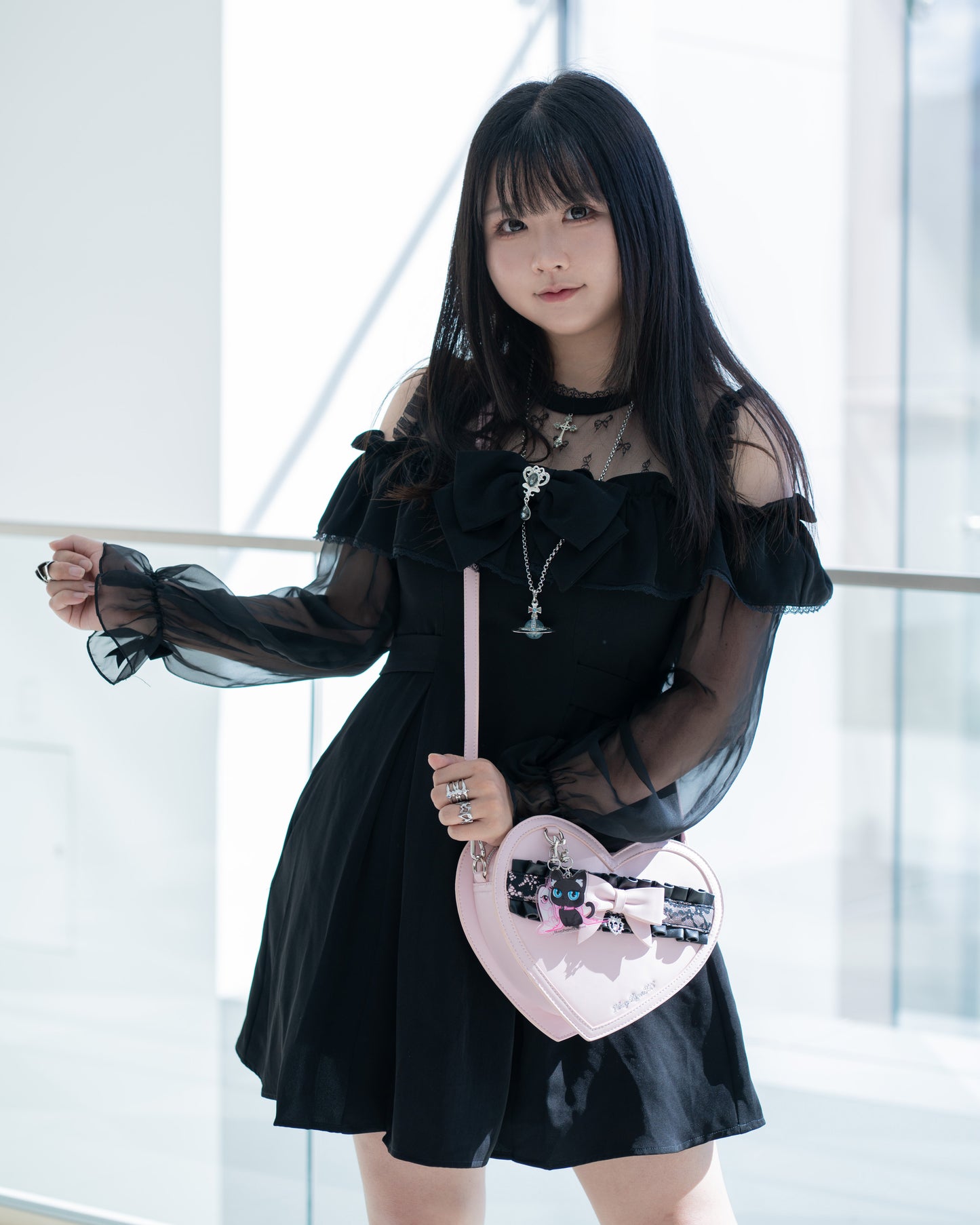 "DokiCharm" heart shape multi-wear purse【preorder】