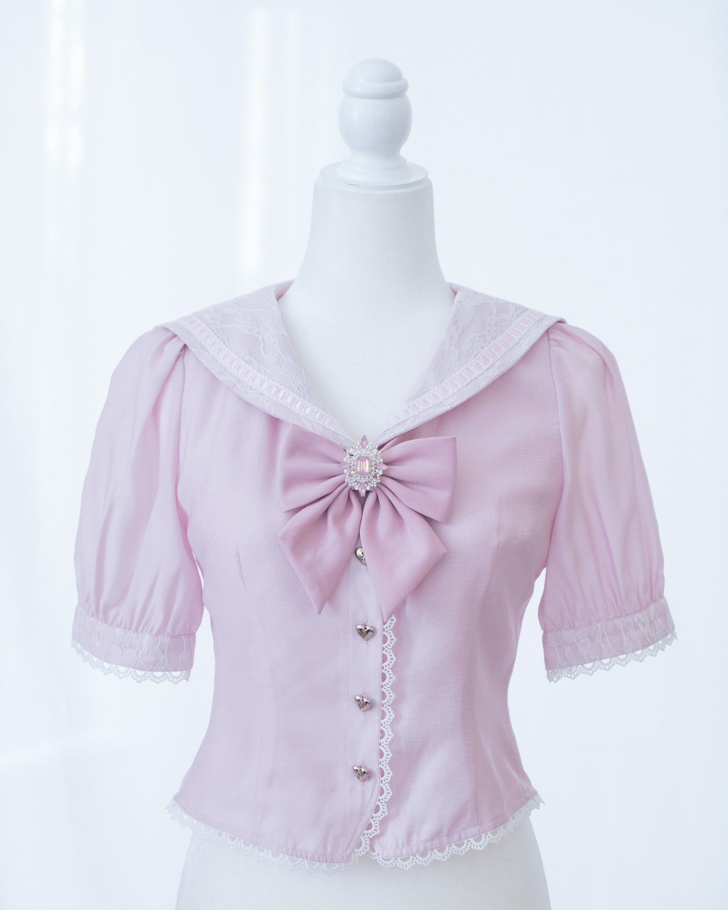 【MiZUiRO】"Ramune" blouse in 2 colors by HoneyPepperIX