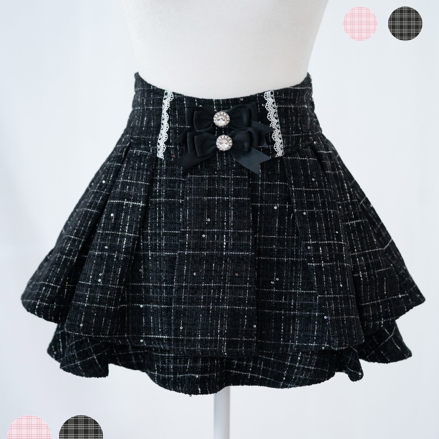 【Otome】"Yuri" skirt with shorts in 2 colors