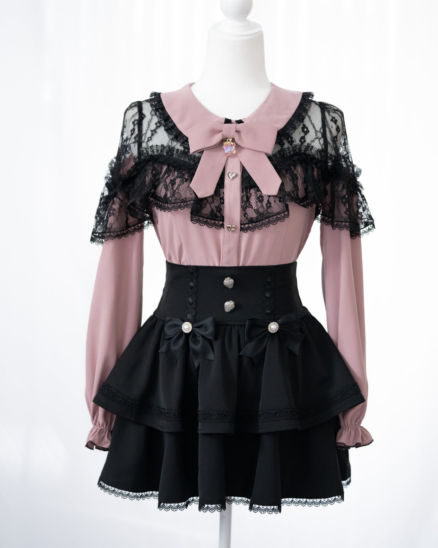 【Berry Pinky】HoneyPepperIX X BERRY "DREAMING" skirt in 2 colors