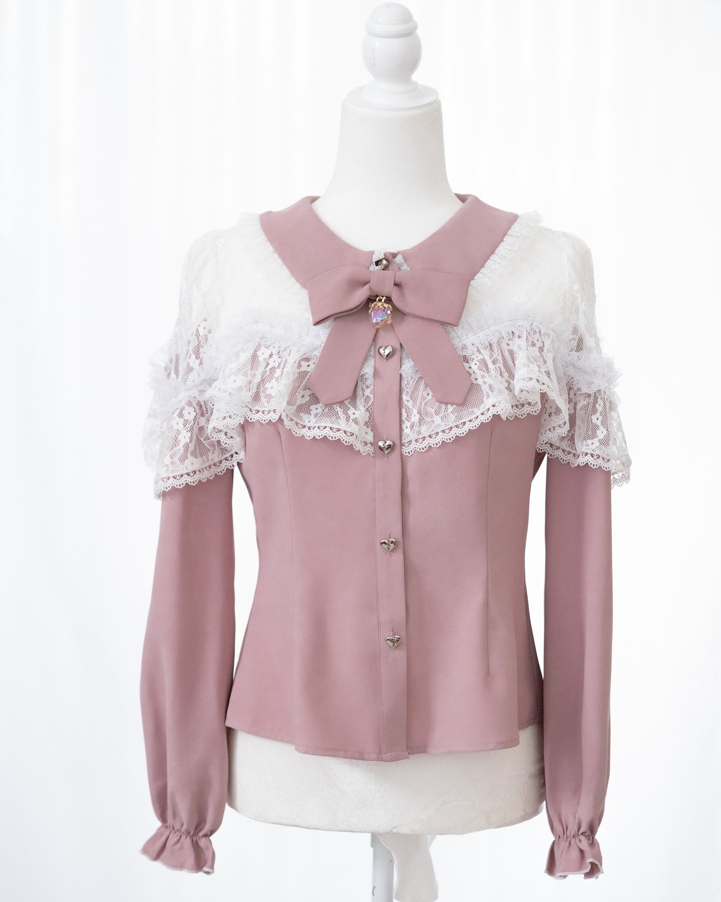 【Berry Pinky】HoneyPepperIX X BERRY "WAKUWAKU" blouse in 2 colors