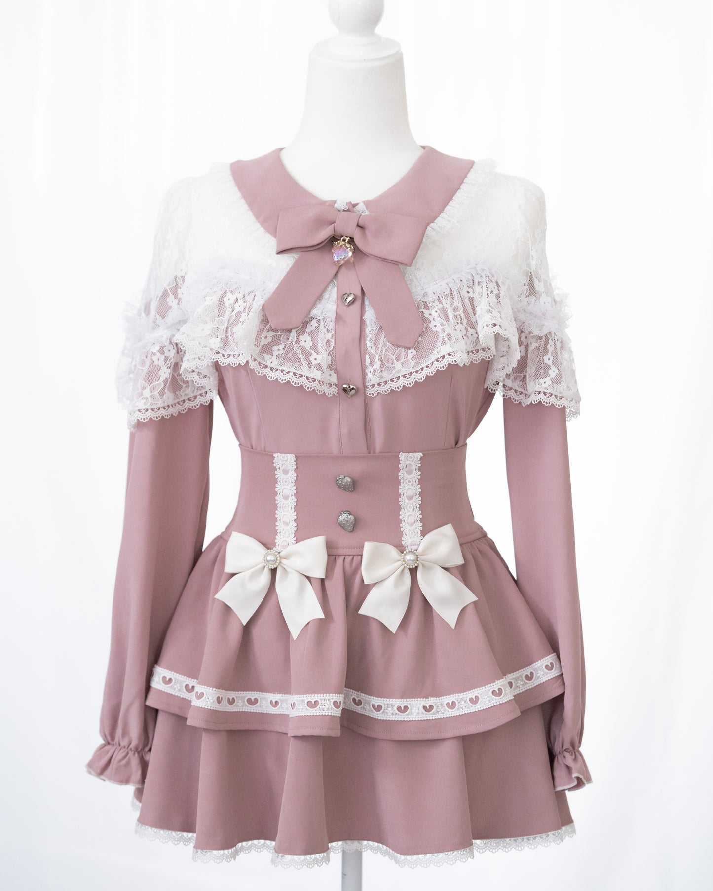 【Berry Pinky】HoneyPepperIX X BERRY "DREAMING" skirt in 2 colors