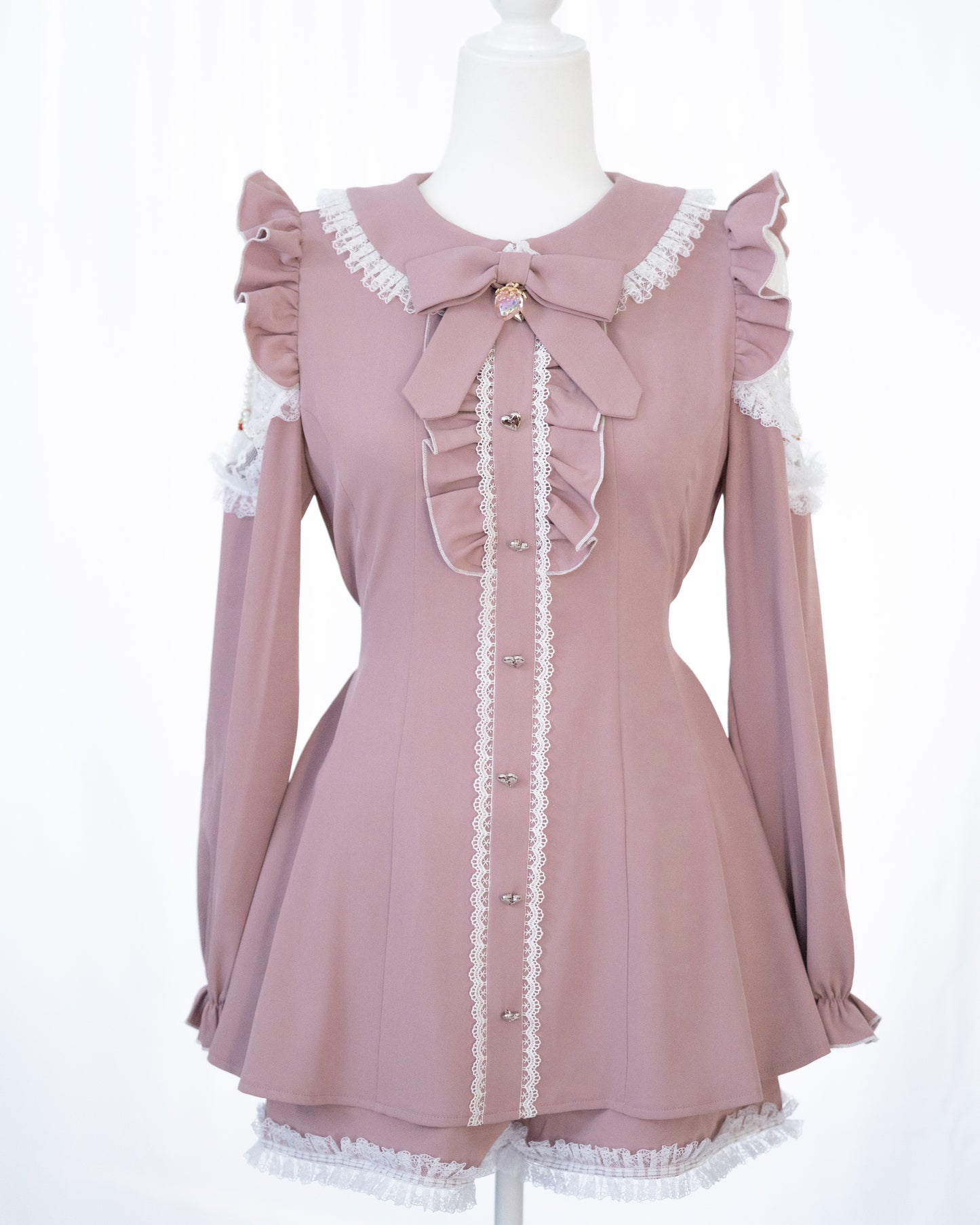 【Berry Pinky】HoneyPepperIX X BERRY "MIRAI" setup, top and shorts set in 2 colors