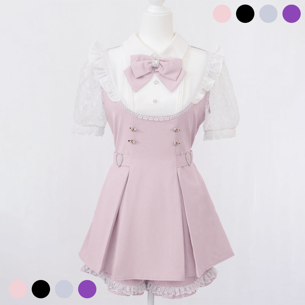【Heroine】"Heroine" setup, top and shorts set, in 3 colors【preorder】