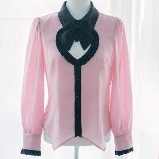 【Wishing】“Heartquake” Blouse in 2 colors by HoneyPepperIX